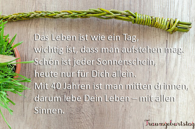 Lll Sprüche Zum 40 Geburtstag Lustig Kurz Und Frech Für