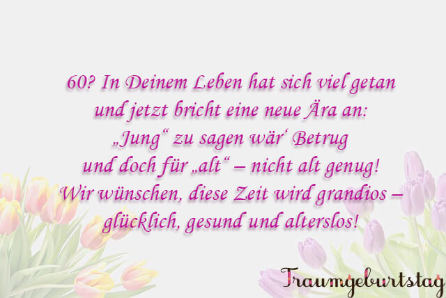 Lll Sprüche Zum 60 Geburtstag Schöne Kurze Wünsche